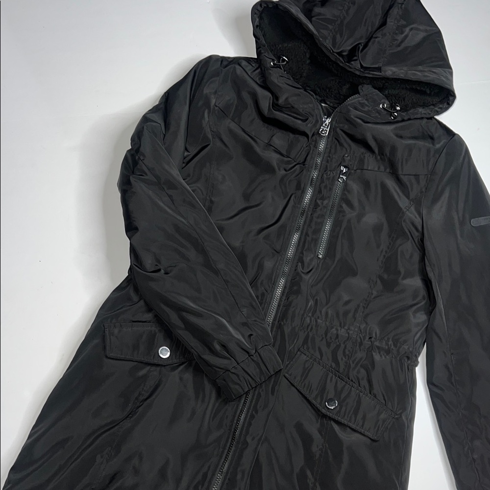 Lucky Brand Black Fleece-Lined Jacket Women’s size medium - Picture 4 of 14